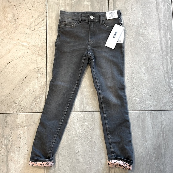 H&M - Girls Skinny Fit Jeans, Lined with soft fabric, adjustable waist. Size 6x - Picture 1 of 7